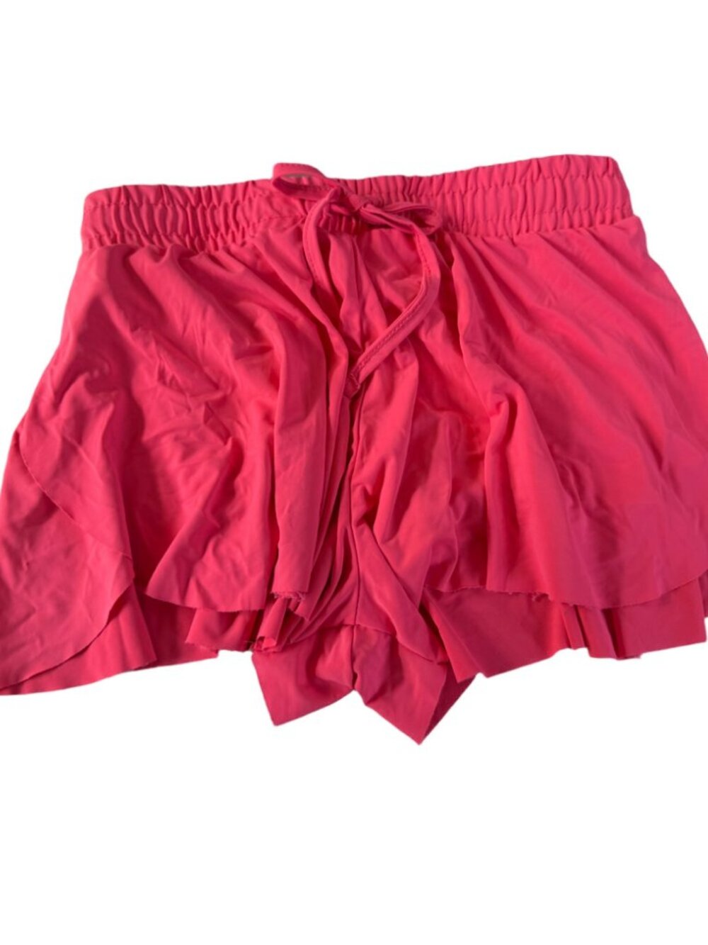 Girls btween Pink Ruffle Shorts Elastic Waistband  Layered